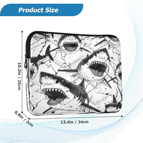 Funda para Portátil 13-14 Pulgadas Impermeable con Diseño Tiburón miniatura 3