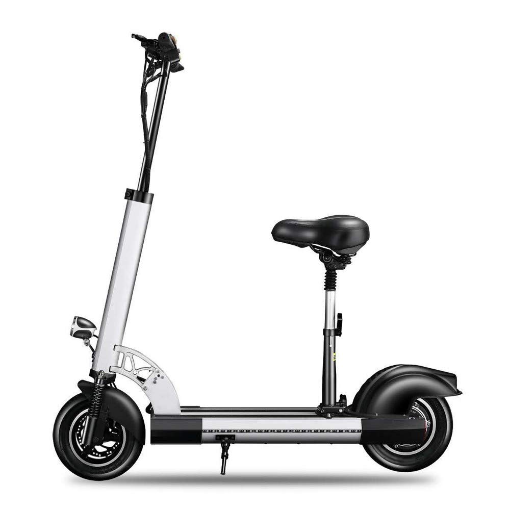 Buy Folding Electric Scooters for Adults, EScooter Ebike with Seat 10