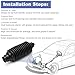 2PCS Universal Rack & Pinion Steering Boot Kit - Compatible with Most Car Models & Years
