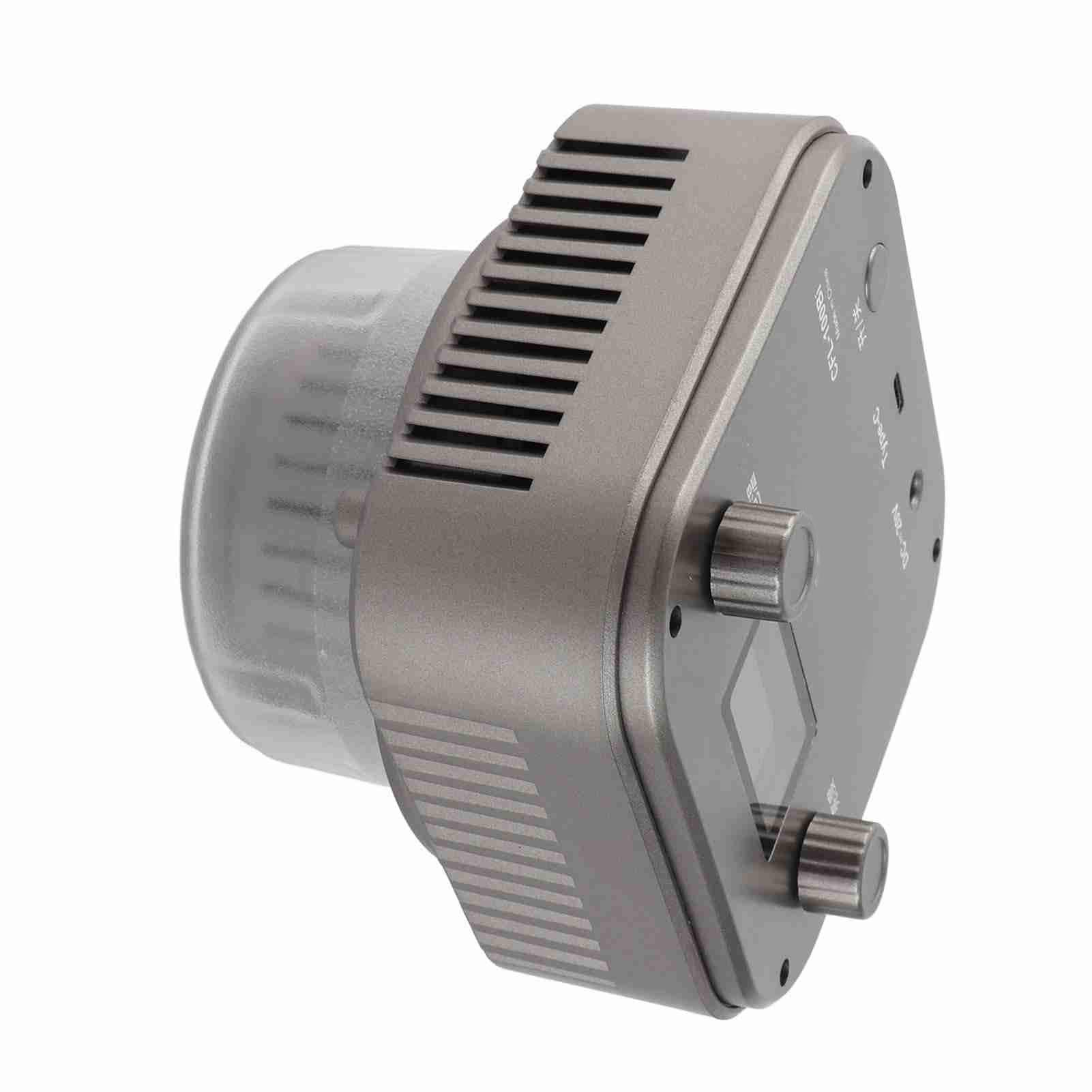 Luce video LED da 100 W CoB Mount 3000 6500K High CRI97 Luce fotografica portatile con ventola di raffreddamento per intervista Vlog Studio Streaming