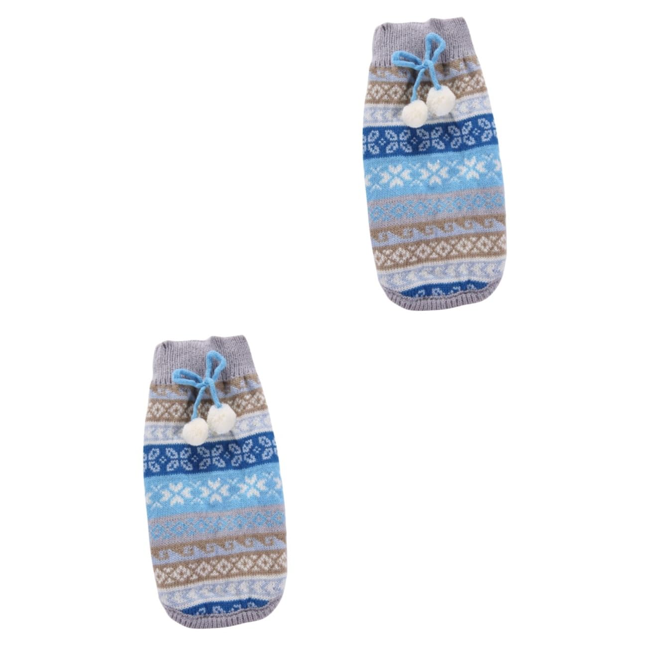 Sweat à capuche pour chien POPETPOP S | Lot de 2 pulls de Noël flocon de neige