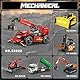 Reobrix Teleskoparm-Gabelstapler-Bausteinset mit Motor, RC-Kran-Mechanisches Modell, Ferngesteuerter Traktor, Technic-LKW-Spielzeug für Erwachsene, MOC-Bauspielzeug, Ideen für Kinder Jungen ab 14 +