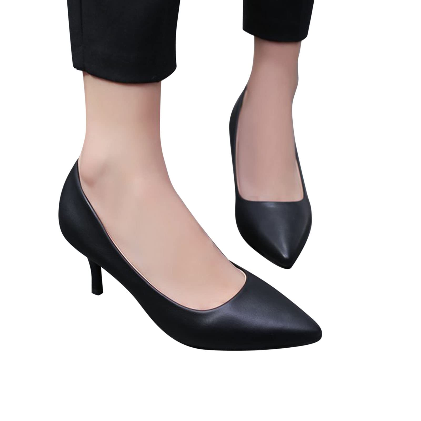 Absatzschuhe Damen Elegant Spitz Pumps Arbeitspumps Mit Stiletto Absatz