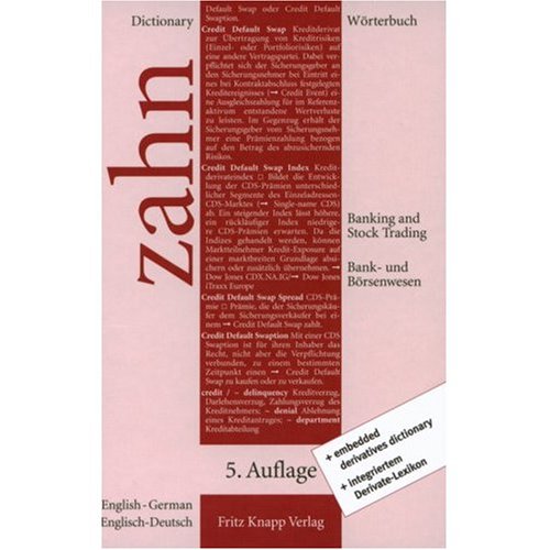 English to German Dictionary of Banking and Stock Trading Worterbuch