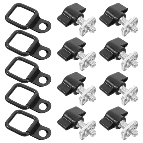 Ganchos para coche y portaequipajes Beaupretty con kit de tornillos adaptable de 8 piezas