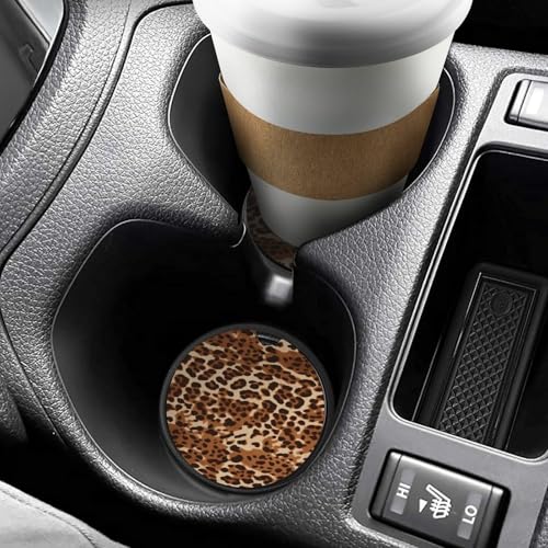 Porta vasos para carro, 2 piezas con diseño animal miniatura 6