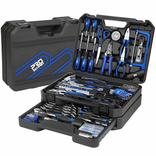 Prostormer 269-Piece Tool Set Complete Tool Kit for Home Auto and Mechanics Repair General Household Hand Tool Box with Drawer for Men & Women (Blue)