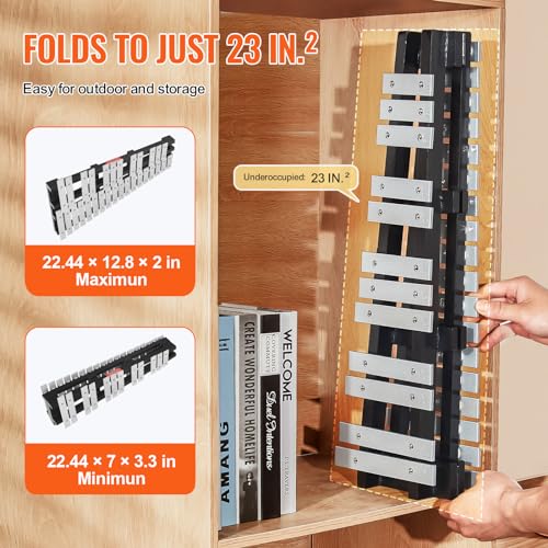 Image of VEVOR 30 Note Glockenspiel Xylophone Bell Kit, Percussion Instrument with Mallets, Drum Sticks and Carrying Bag, Professional Glockenspiel Xylophone Percussion Instrument Set for Students & Adults