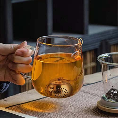 Kakeah Loose Leaf Tea Steeper, Tea Infusers For Loose Tea, Tea Filter With Chain And Drip Trays, Tea Strainer And Diffuser Set Stainless Steel Tea Ball（7Pcak） #TOP4