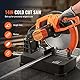 VEVOR 2800 W Kapp- und Gehrungssäge Kreissägeblatt, 35,5 cm, Professional Paneelsäge Kappzugsäge, Sägen Kappsäge Kreissäge Hochwertiges Sägeblatt Kaltschnitt-Kappsäge Orange & Schwarz