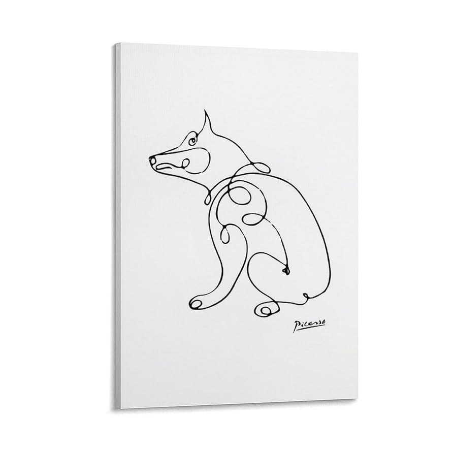 額装済/犬（パブロ ピカソ） 楽天市場】名画アートフレーム 犬(Le chien) パブロ・ピカソ