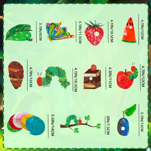 Image of 40pcs Hungry Caterpillar Hanging Swirl Butterfly Birthday Party Decorations | Hungry Caterpillar Party Supplies, 1st Caterpillar Birthday Decorations, Spring Party Decorations