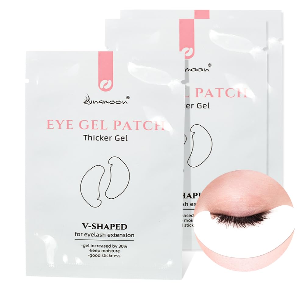 Lunamoon 100 works Eye Pads for Eyelash Extension Eyelash Extension Pads Eyelash Pads Eye Gel Pads for Eyelash Extensions Gel Eye Pads for Extension