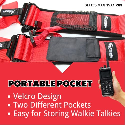 Image of 4 Point Safety Harness with Padding, Latch and Link Safety Harness