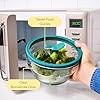 Anyday 4-Cup Glass Food Storage with Glass Lid, Round Deep Dish | Plastic-Free Meal Prep & Microwave Cookware | Stackable Airtight Storage Container with Vented Lid for Microwave-Safe Reheating #4
