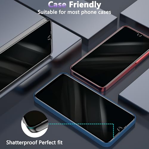 Image of YWXTW [2 Pack Privacy Screen Protector for Samsung Galaxy A16 5G, Upgraded 25 Anti Spy Private Tempered Glass Screen Protector for Samsung A16 5G, Anti Scratch