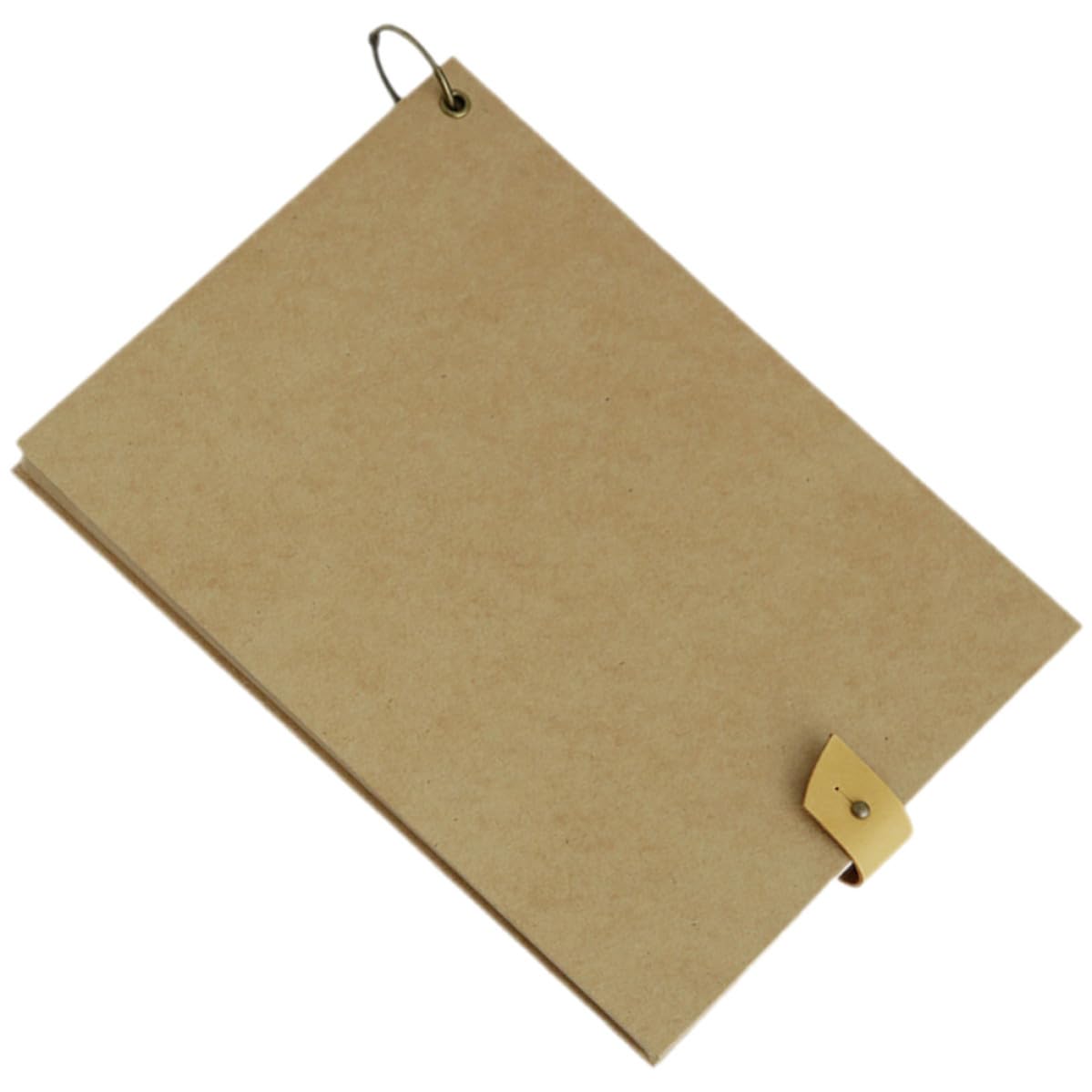Bloc de notas de papel kraft en diseño vintage portátil para cafés y viajes