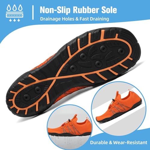 Image of Mishansha Water Shoes for Women Men, Quick-Dry Barefoot Swim Shoes with Drainage Holes, Lightweight Aqua Shoe for Beach Pool River Boating Yoga Walking