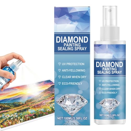 Image of Diamond Painting Sealer Spray 100ml, Quick Dry Diamond Art Sealer with Clear Finish, Quick-Drying Diamond Art Sealer