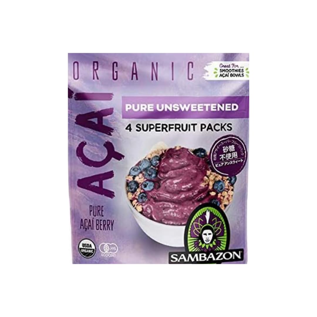 Amazon | 【冷凍】サン バゾン 有機アサイースーパーフルーツパック無  