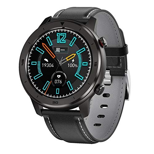 MonkeyLectric Unisex's SWISS90 SWISS87 Leather and Graphite Bezel, Phantom Black, one Size