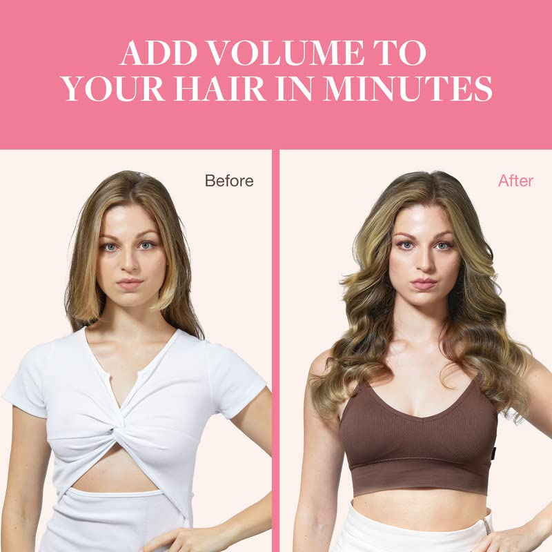 Image of GOO GOO Clip in Hair Extensions Real Human Hair, Remy Human Hair Extensions Clip ins for Women, Natural Human Hair, 16inch 110g 7Pcs, 3 /8 /613 Balayage Walnut Brown to Ash Brown and Bleach Blonde