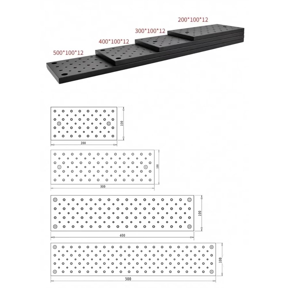 Piastra Ottica Piana Filettata M4M6, Breadboard Sperimentale, Piattaforma di per L'Isolamento dalle Vibrazioni, Breadboard A d'Ape D