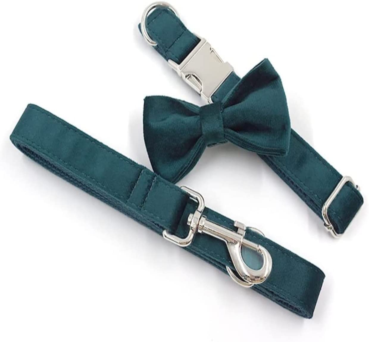 Correa Perro Collar Ajustable para Mascotas con Correa para Juego de Collar y Correa para Perros Correa Perro Suave(37-60cm)