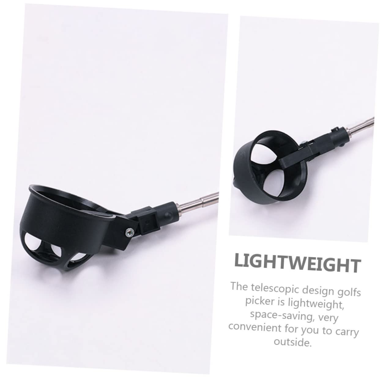 MUELODSIC Retrieval Tool for Golf Balls Telescopic Picker Anti-Skid Grip for and Collector Tube