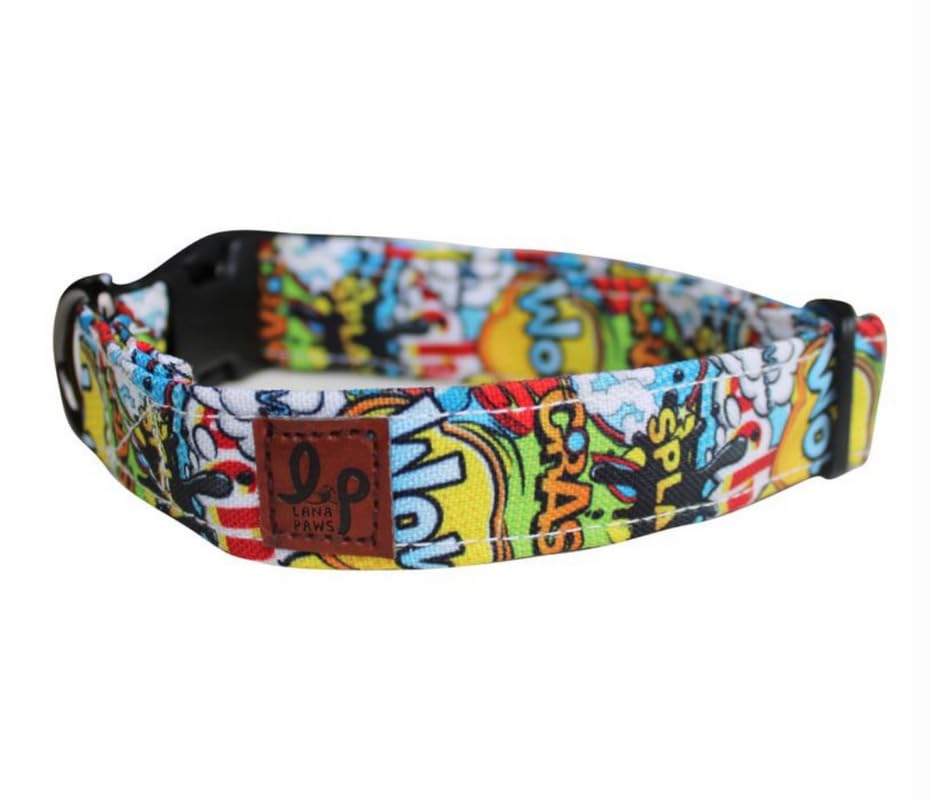 Lana Paws Comic Strip Skin-Friendly, Fabric Dog Collar Belt, Large, Adult Labradors, Golden Retrievers & Similar (B0CKL3KX1C) Amazon Price History, Amazon Price Tracker