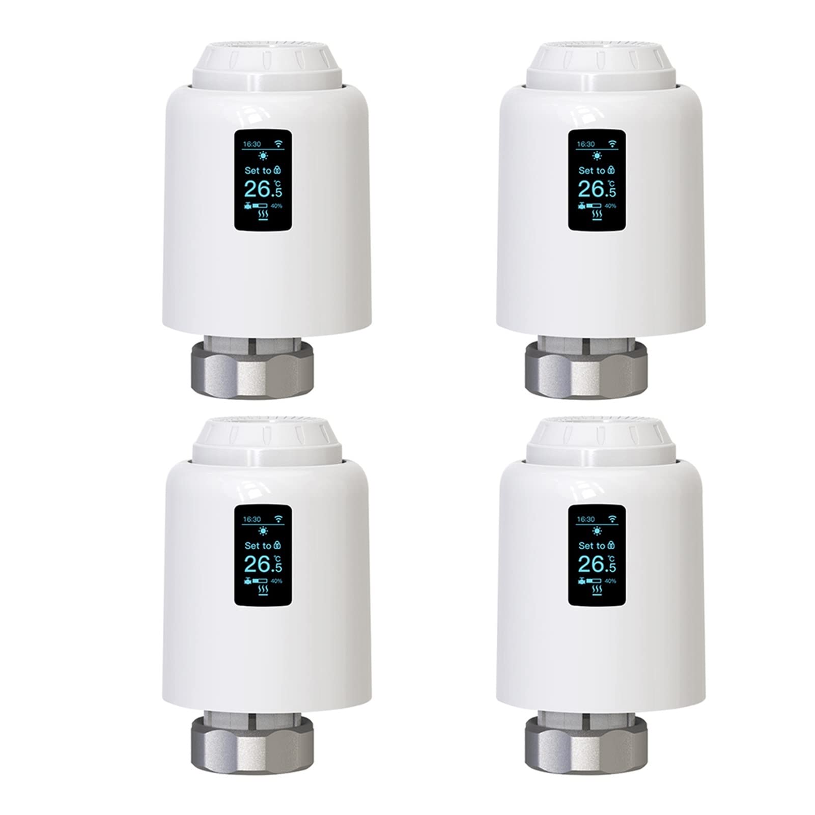 Termostato inteligente de radiador con WiFi, ahorra costos de calefacción con el controlador de temperatura termostático inteligente de válvula de radiador