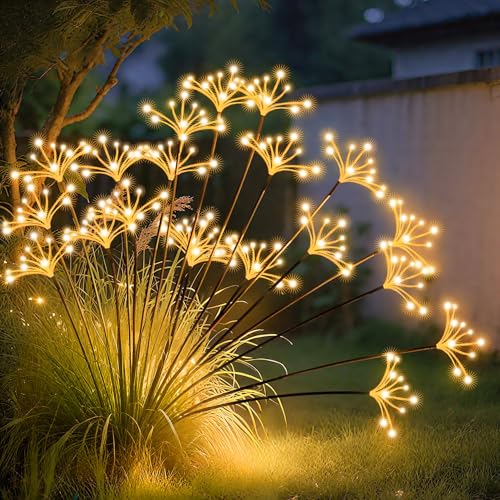 JJGoo Solar Garden Starburst Lights (2 Pack)