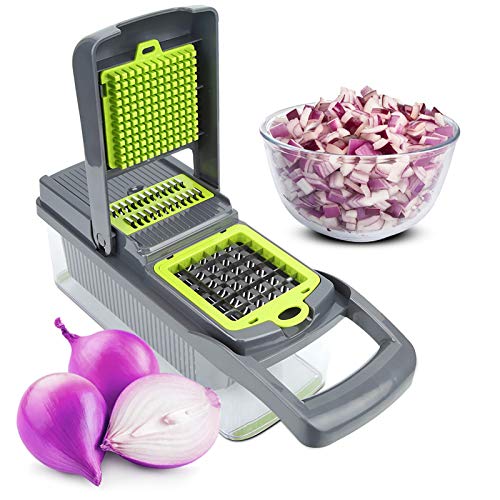 Herramienta de corte manual, juego de 12 piezas multifuncionales cortadores de verduras máquina de corte de utensilios de cocina, utensilios de cocina para uso doméstico