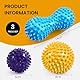 Igelball Massageball Set, Spiked Massage Ball Hart, Premium Massageball Set, Massagebälle mit Noppen,für Rücken Beine Füße Hände, Stress Reflexzonen, 3er Igelball