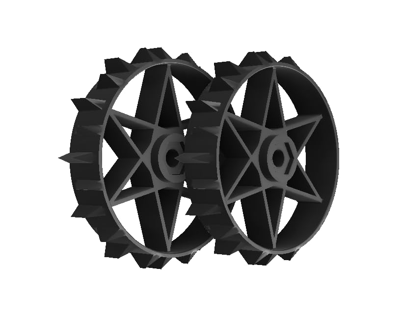 2er Set Antriebsräder Offroad Ersatz für Yardforce Classic NX SA Serie