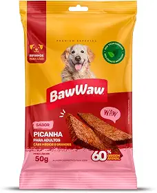 Bifinho Baw Waw para Cães Sabor Picanha 50g