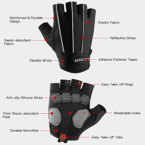Luvas esportivas, Romacci Luvas de ciclismo, homens, mulheres, luvas de bicicleta, absorventes, meio