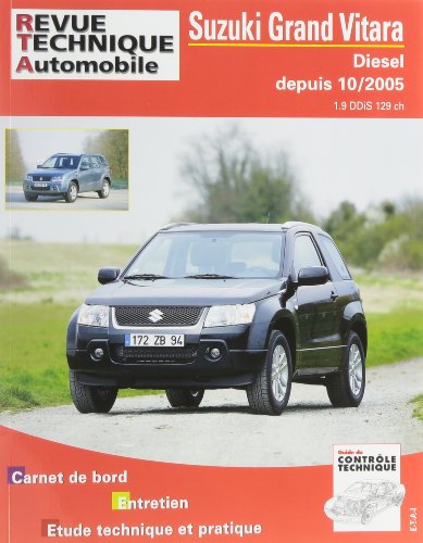 E.T.A.I - Revue Technique Automobile B717.6 - SUZUKI-SANTANA GRAND VITARA II PHASE 1 - 2005 à 2009 Livre eBook France