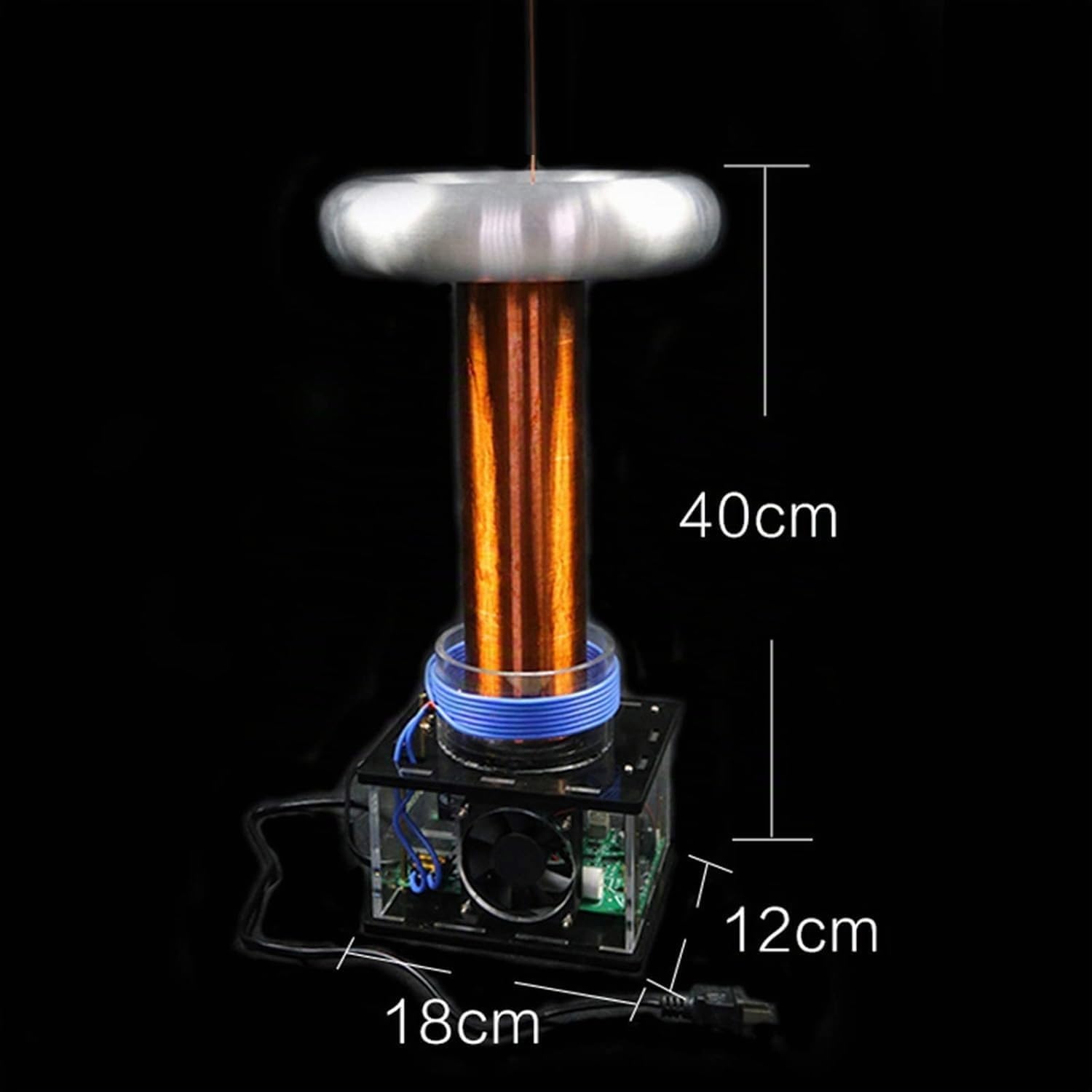 Kit Tesla Music Tesla Coil 800 W, Kit Tesla Coil Musicale, Altoparlante al Plasma, Generatore di Archi Tesla, Kit Fai-da-Te per Esperimenti Scientifici