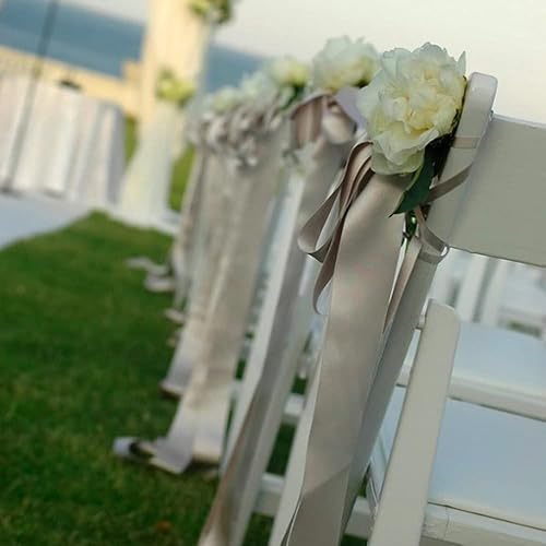 Miniatura 5 de UnionJoy Cintas de satén de 1-12 pulgadas, surtido de cintas de pelo de colores para coser envoltura de regalo, cinta de satén de doble cara para