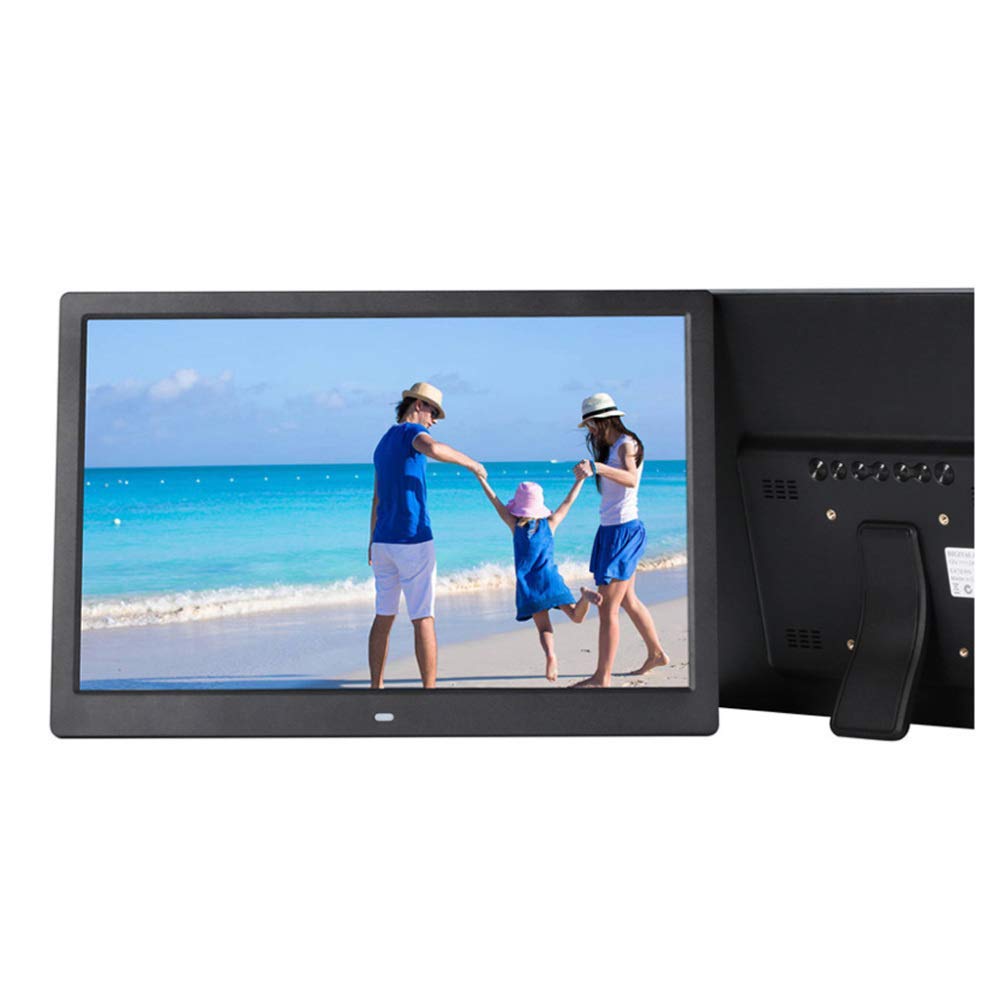 MYUYEE 15.4-Inch Full Hd Digital Photo Frame, 1280X800 Ips Screen, Music And Video Player, Calendar And Alarm Clock, Remote Control, Automatic Power-On/Off Timer (Black-15)
