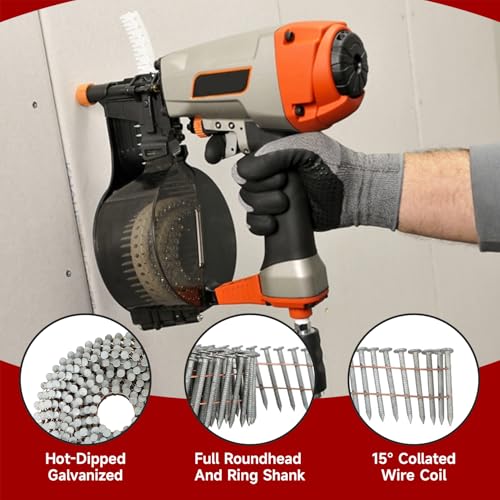 Image of findmall 3600 Count Siding Nails 1-1 /4 inch by .092 Inch Hot-Dipped Galvanized