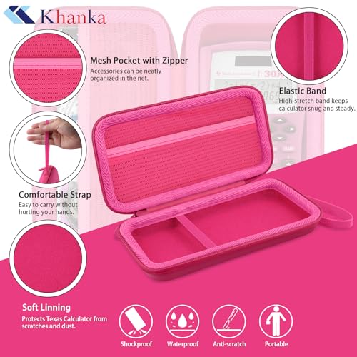 Coque rigide rose Texas Instruments TI-30XIIS Khanka antichoc voyage - 5