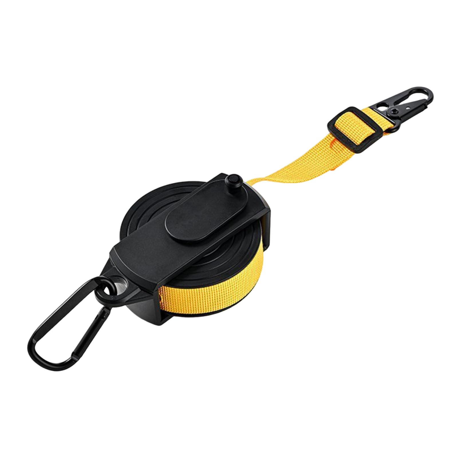 Adjustable Rope Hanger 10KG Weight Capacity Portable Heavy Duty Washing Line 3.6M Long with Hole Portable Camping Clothesline for Hanging Plants Grow Light Tents Various Uses (Yellow)