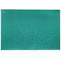 Tapis De Découpe Auto-Cicatrisant Vert 90x60cm A1 - Quadrillage CM/MM, Surface Antidérapante