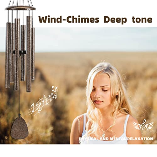 image for FSVGYY Wind-Chimes-Outdoor-Deep-Tone, Large Soothing Melodic Tones Win