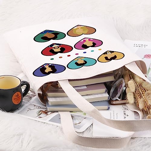 PYOUL Broadway Musical Inspired Gift False-ttos Characters Tote Bag Musical Themed Fans Hand Bag Musical Theatre Lover Gift (False-ttos Characters T) - Image 2