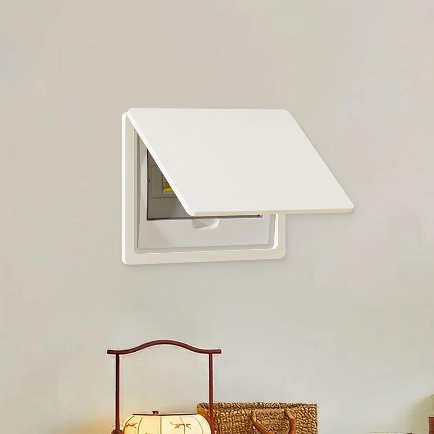 Copertura Decorativa Per Scatole Dei Fusibili/contatori, Copertura Bianca Impermeabile Per Scatola Di Distribuzione, Decorazione Da Parete(35 X 25 Cm)