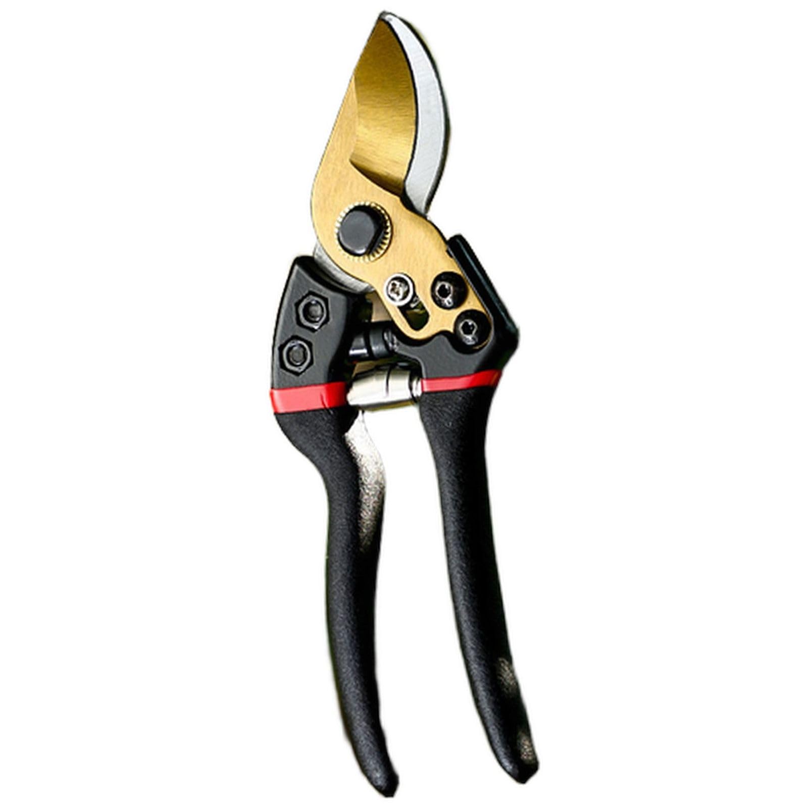 Pruning Shears for Landscape Plant Trimming and Garden Maintenance, Heavy Duty Bypass Clippers with Sharp Blade and Safety Lock Handle (Black, 7.48 × 1.77 in)