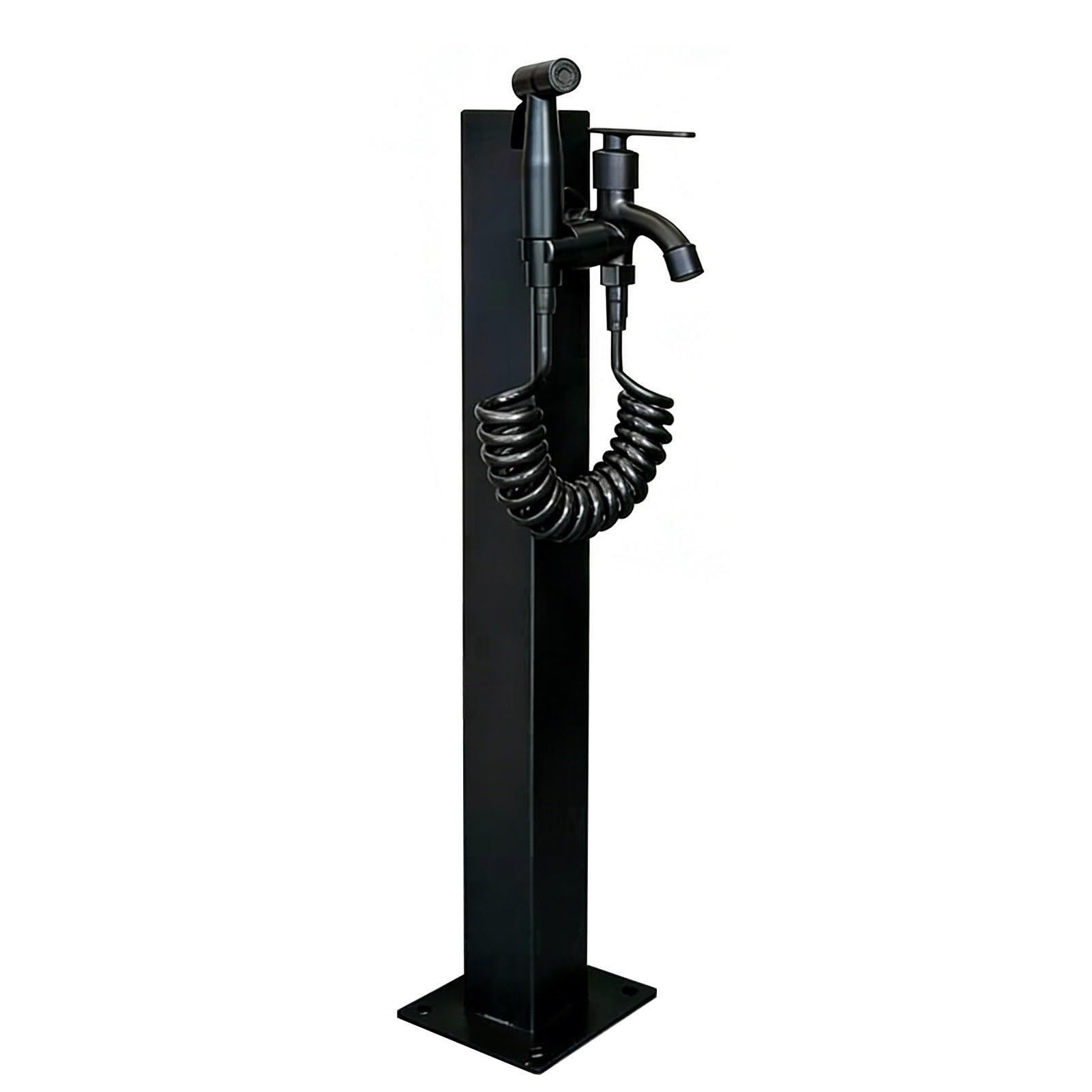 Gaommini Style 3 Stainless Steel Yard Hydrant, Freeze Proof Outdoor Faucet, Freestanding Garden Water Column For Patio Yard Lawn Pasture, Outdoor Spigot - Bottom Or Side Inlet(,Height: 95Cm/37.4In)
